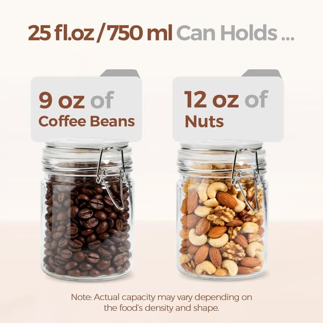 Thumbnail 4 de ComSaf Airtight Glass Canister Set 25oz 🍶