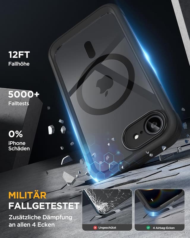 Detalle 2 de iPhone 17e Hülle 360° Schutz von Miracase