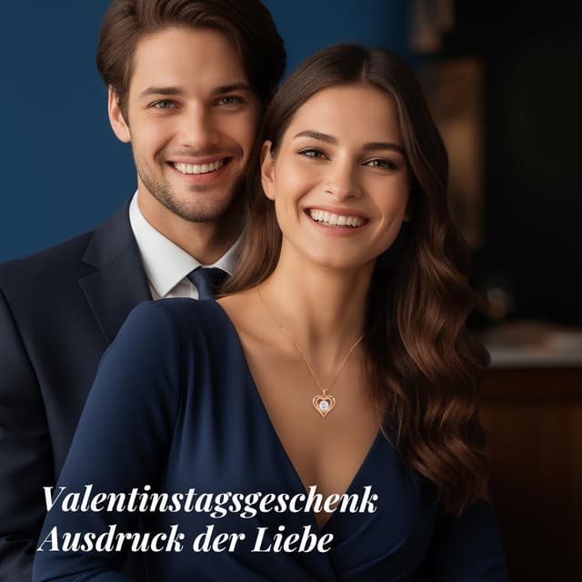 Detalle 2 de Collier cœur infini CDE pour femme – Argent sterling 925 et moissanite