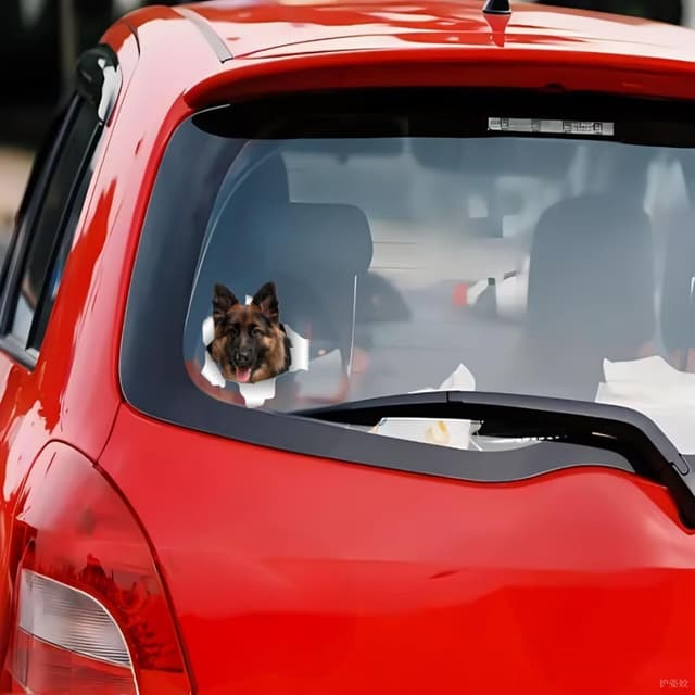 Detalle de TIZIKJ Deutscher Schäferhund Autoaufkleber 22 cm
