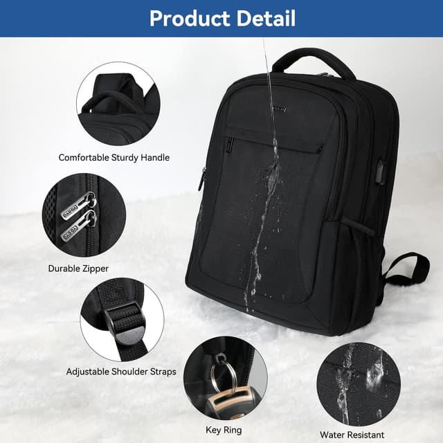 Detalle 1 de Voova Travel Laptop Backpack USB Port