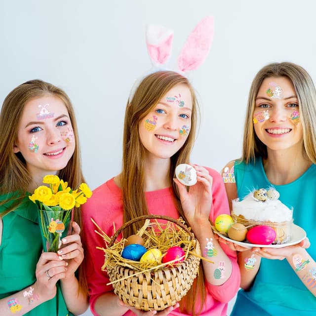 Thumbnail 6 de 150 PCS Easter Tattoos for Baskets