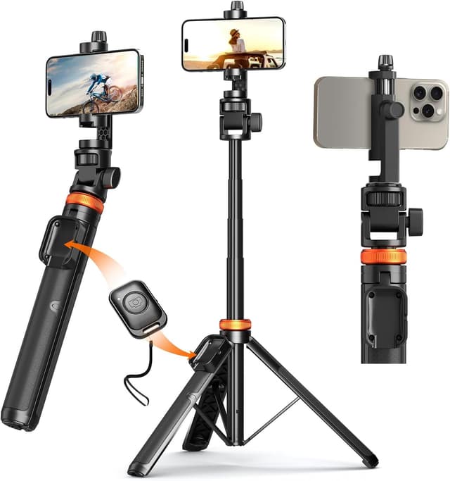 Detalle de 62” Phone Tripod with Remote — Tripod