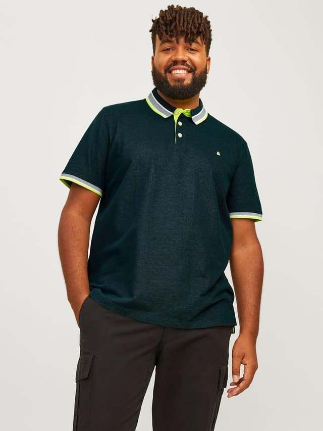 Detalle 2 de JACK & JONES Jjepaulos Herren Polohemd aus Piqué – 1er Pack