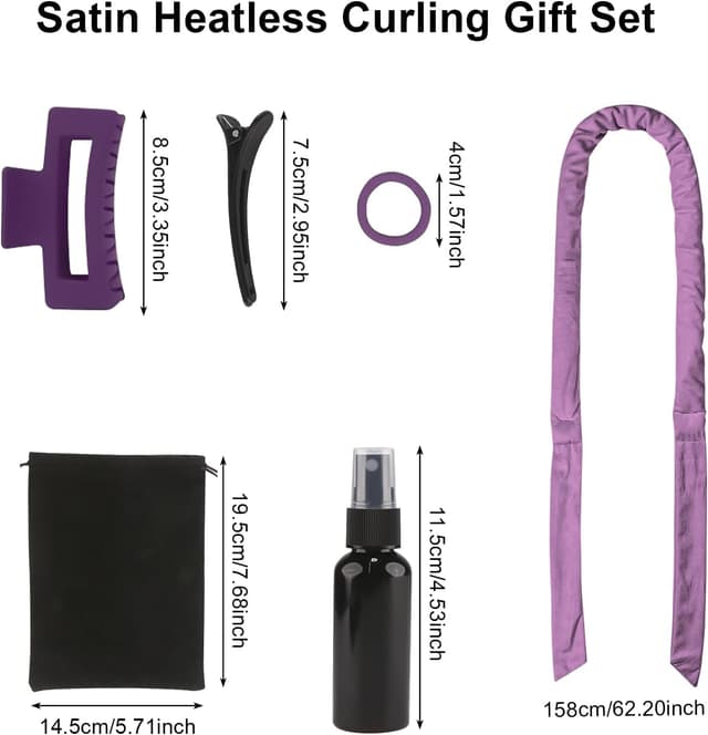 Detalle 2 de Anei Boucle Sans Chaleur, bigoudis violet