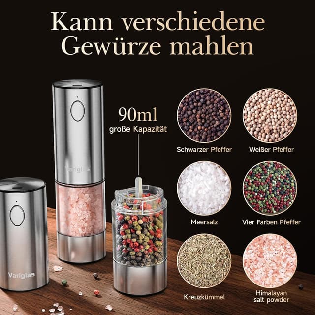 Thumbnail 4 de Variglas 01S elektrische Pfeffermühlen 90 ml 🧂