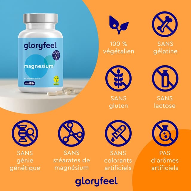 Detalle 2 de Magnésium 400 Capsules 200 mg par gélule