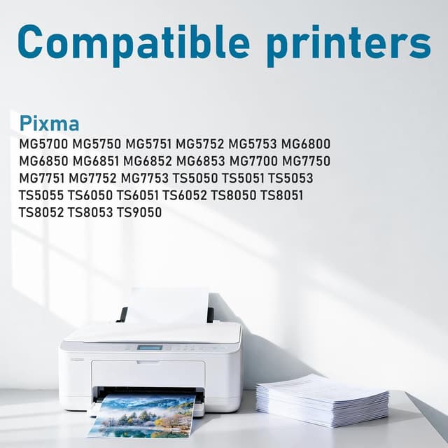 Detalle de Tinnee PGI 570 XL kompatible Patronen (PGI-570XL / PGBK) für Canon PIXMA – passend für ausgewählte MG- und TS-Modelle