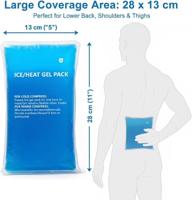 Thumbnail 5 de HI FINE CARE Gel Ice Packs Wrap 28×13 cm
