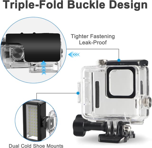 Detalle 2 de OKFUN custodia impermeabile per GoPro Hero 4K 60 m
