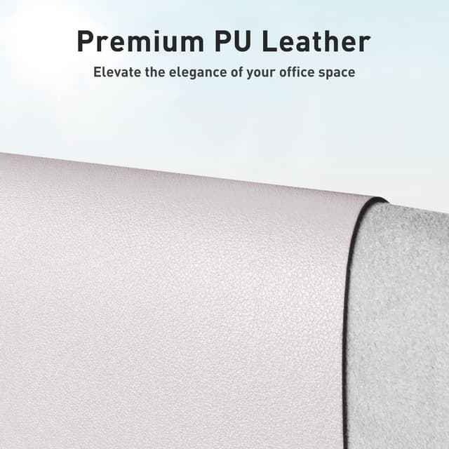 Detalle 2 de Aothia Large Synthetic Leather Desk Protector 48×17 in