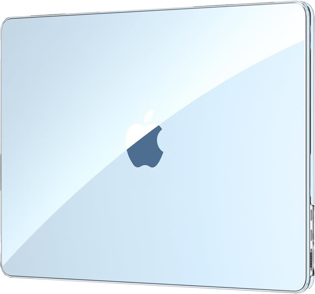 Detalle de EooCoo Ultradünne transparente Hülle für MacBook Air 13,6 Zoll (kompatibel A3449/A3240/A3113/A2681) – Kristall Himmelblau