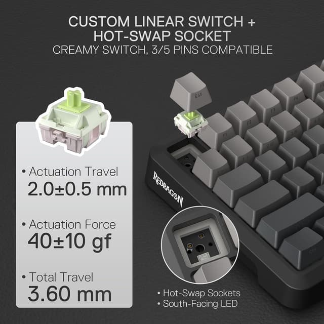 Thumbnail 6 de Redragon K724 Pro Clavier gaming sans fil