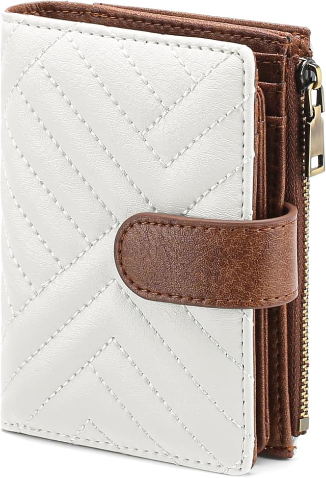 Detalle de GAEKEAO Damen-Geldbörse klein mit RFID-Blockierung und Reißverschlusstasche