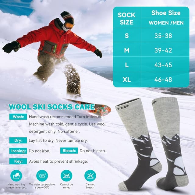 Detalle de LEOSTEP LEOSTEP 2 Ski Kompressionssocken 2 Paar