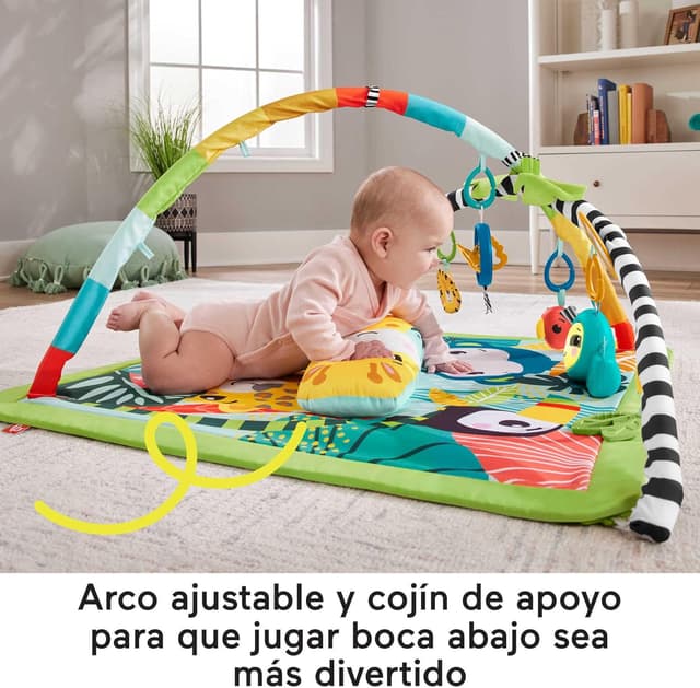 Detalle de Fisher-Price Gimnasio Sensorial Selva Tropical 🦁 3 en 1