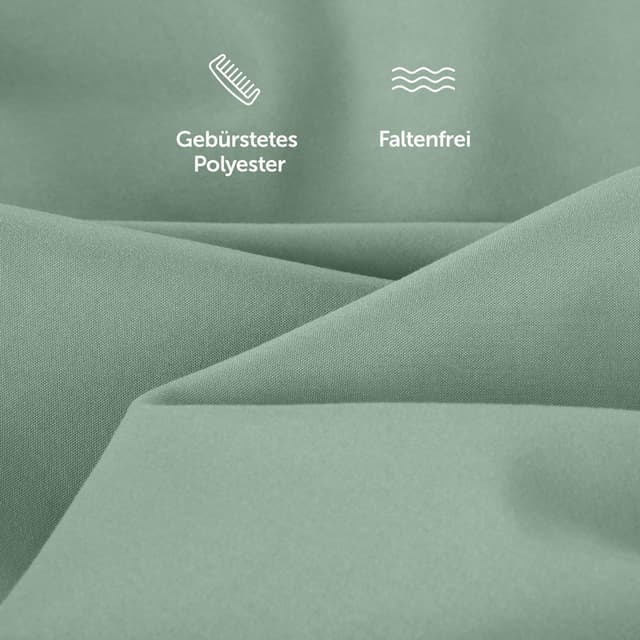 Detalle de Blumtal Kissenbezug 40 x 60 cm (2er-Pack) – 100% Mikrofaser, Oeko-TEX geprüft, fusselfrei & waschmaschinenfest