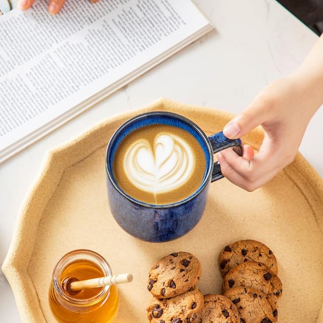 Thumbnail 5 de vancasso STARRY 16 oz Ceramic Coffee Mugs Set