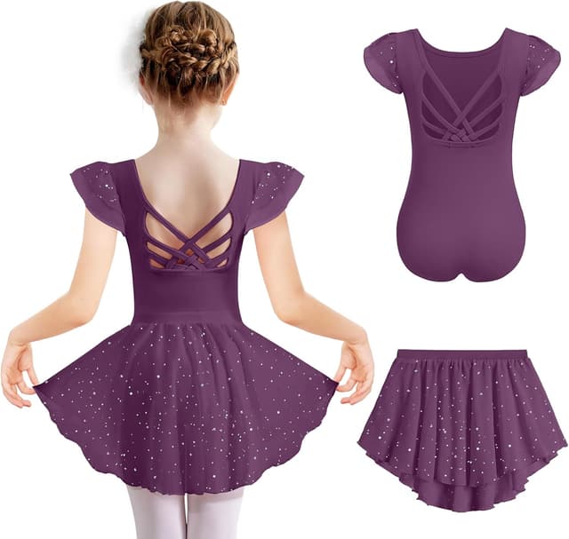 Thumbnail 6 de Arshiner Ragazze Costume da balletto 2 pezzi (2-9 anni) con body e gonna tutu in cotone