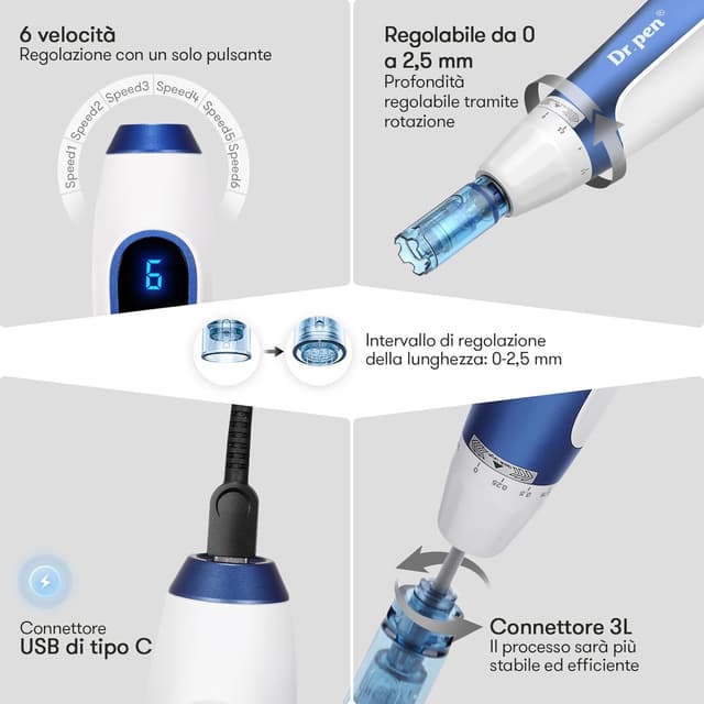 Detalle de Dr.Pen Ultima A11 microneedling pen 16.000 giri/min