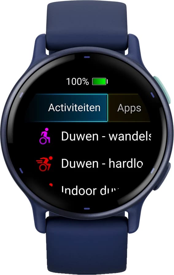 Detalle 1 de Garmin vivoactive 5 in Blau – Smartwatch mit 42-mm-Display, Garmin Pay und Trainings-Insights