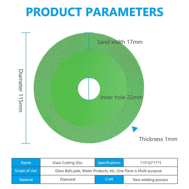 Thumbnail 5 de Flintronic 115mm disco diamantato per vetro