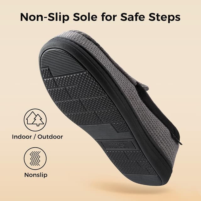 Thumbnail 6 de HomeTop Men's Comfort Memory Foam Moccasin Slippers with Breathable Stretch Knit Upper