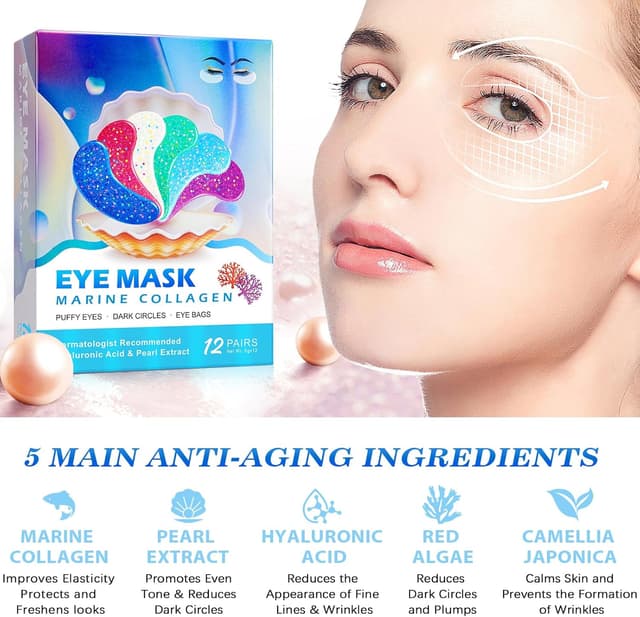 Detalle 2 de Contorno de ojos colágeno marino 12pcs