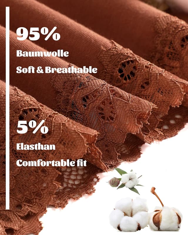 Thumbnail 2 de ALL OF SHE Mutande Brasiliana Cotone 5 pezzi