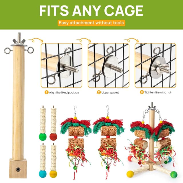 Detalle 2 de Parrot Toys for caged birds 1x GingerUPer