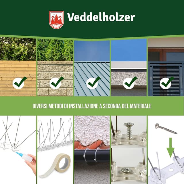 Thumbnail 4 de Veddelholzer 3 Metri dissuasore per piccioni 🐦