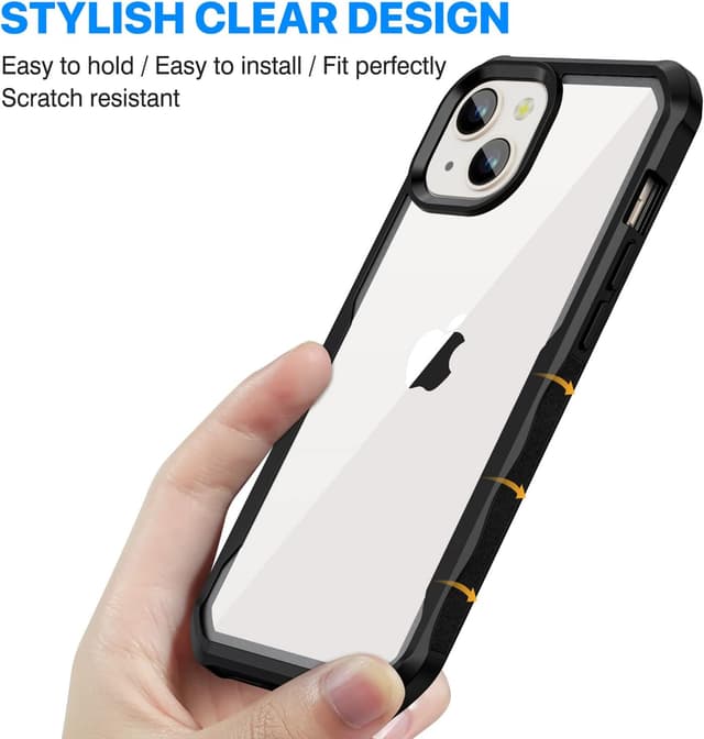 Thumbnail 6 de CENHUFO iPhone 14/13 case with built-in privacy screen protector and camera lens protection (Black)