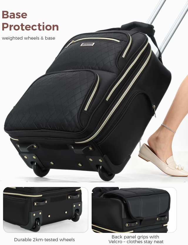 Thumbnail 5 de Ponhog Rolling Laptop Travel Backpack 15.6" wheeled backpack