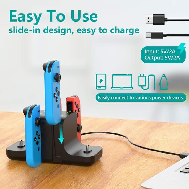 Thumbnail 4 de GeeRic Ladestation 6‑in‑1 für Switch