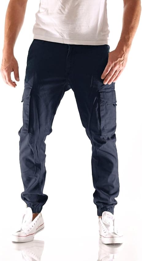 Detalle de Jack & Jones Jjipaul Jjflake Akm 542, Pantalones Hombre 👖 Azul Marino