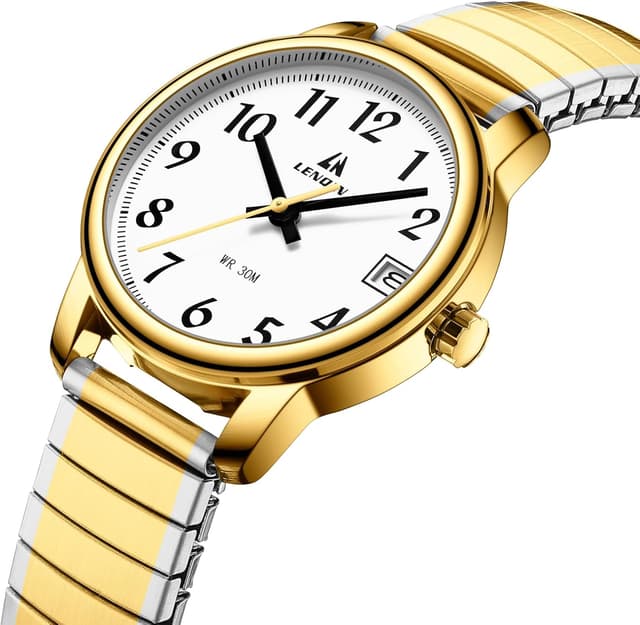 Detalle de LN LENQIN Damen Quarzuhr Edelstahl 160 mm