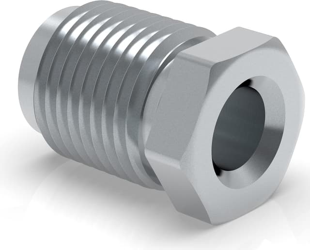 Detalle 2 de AUPROTEC 10 raccordi maschio M12 x 1 per tubo freno da 6 mm, doppia svasatura tipo E (tipo B) DIN/ISO 1651