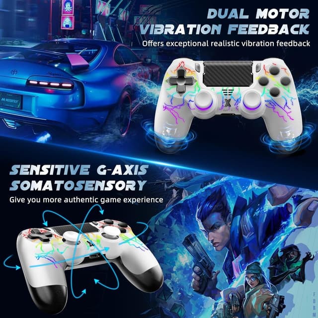 Detalle de Glitfix Wireless Controller PS4 mit Dual Vibration