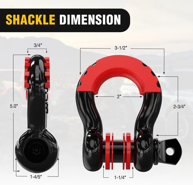 Detalle de Nilight Recovery Tow Strap Kit 31500LBS