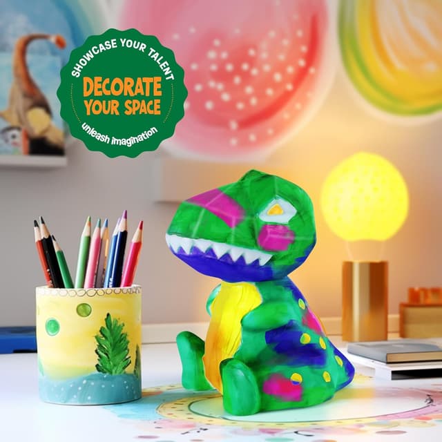 Detalle 2 de DIY-LAOESE Dinosaurier Lampe Bastelset ab 6