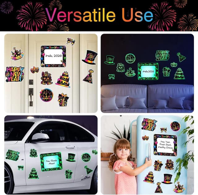 Thumbnail 5 de PHOGARY 11pcs New Year Cruise Magnets