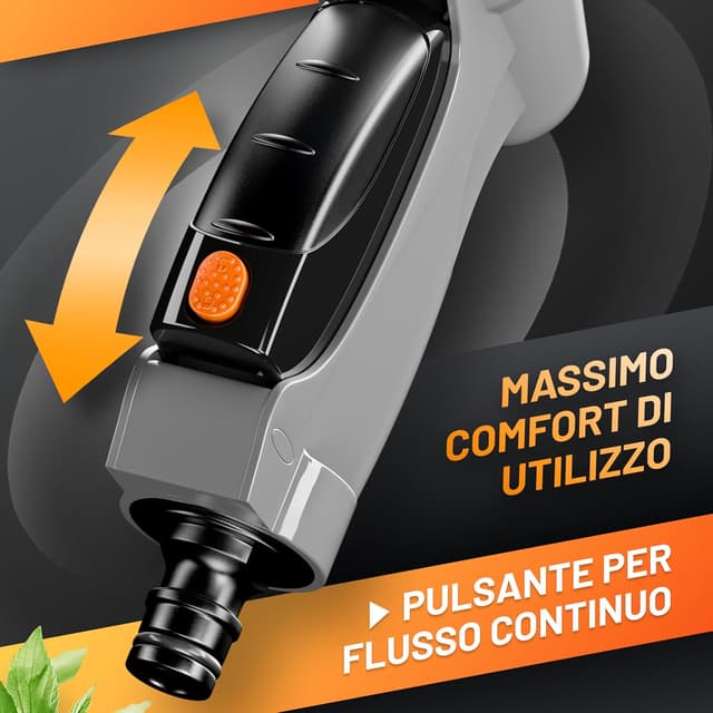 Detalle de GRÜNTEK Pistola Irrigazione da Giardino con 7 tipi di getto