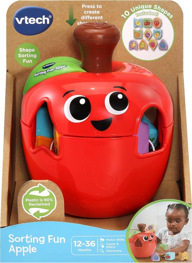 Thumbnail 6 de VTech Sorting Fun Apple shape sorter learning toy (ages 1–3)
