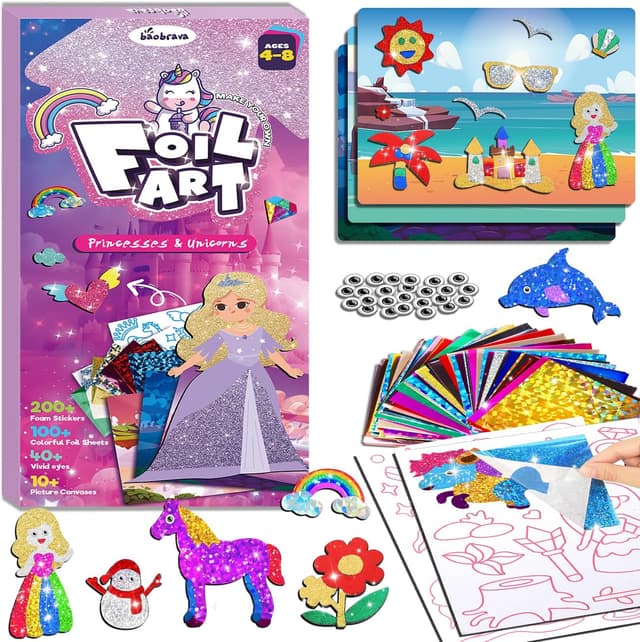 Imagen de Baobrava Foil Art Kit for Kids en OfertitasTOP