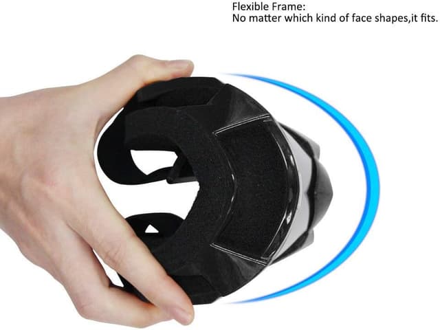 Detalle 2 de 4-FQ Motorcycle Dirt Bike Goggles with UV Protection, Anti-Fog & Anti-Scratch Lens (Sliver Lens)