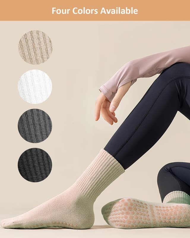 Thumbnail 6 de Yikki 4 Pairs Pilates Grip Socks One Size