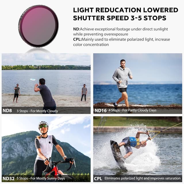 Detalle 1 de STARTRC PHOTO Osmo Action 6 ND Set 4er