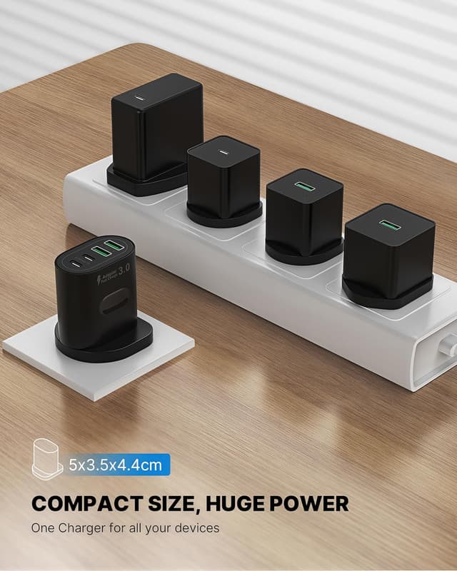 Detalle de 2 Pack 60W GaN USB-C charger