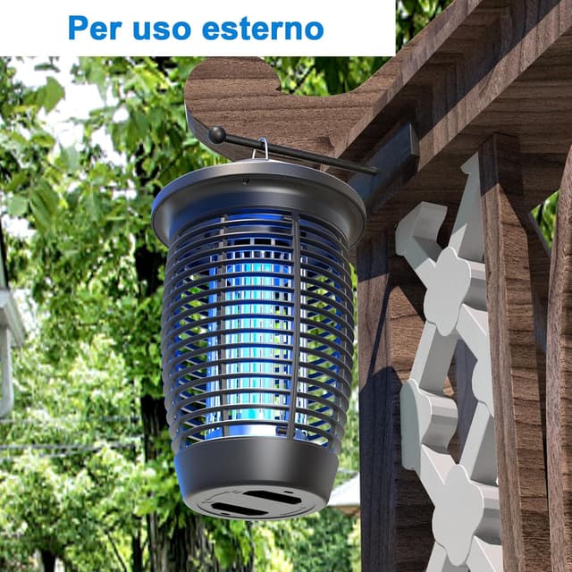 Detalle de PALONE Lampada antizanzare elettrica 20 W con rete UV e copertura fino a 100 m²