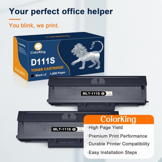Detalle de ColorKing MLT-D111S toner nero 2-Pack